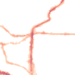 Night-time road noise heatmap for LN2 5AL
