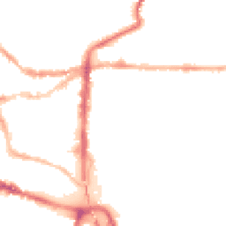 Night-time road noise heatmap for LN2 5AS