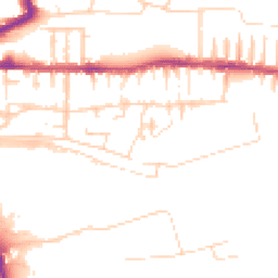 Daytime road noise heatmap for LN2 5BF