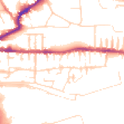 Daytime road noise heatmap for LN2 5BN