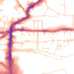 Daytime road noise heatmap for LN2 5BQ