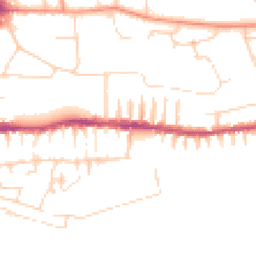 Daytime road noise heatmap for LN2 5BX