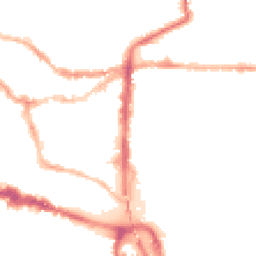 Night-time road noise heatmap for LN2 5DN