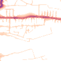 Daytime road noise heatmap for LN2 5EA