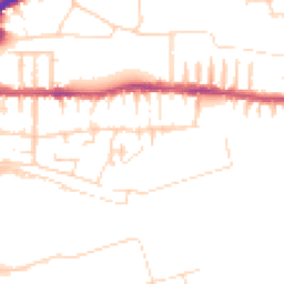 Daytime road noise heatmap for LN2 5EP