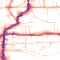 Daytime road noise heatmap for LN2 5JE