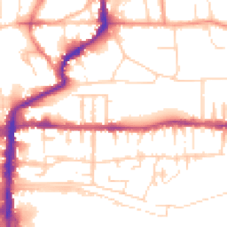 Daytime road noise heatmap for LN2 5JQ