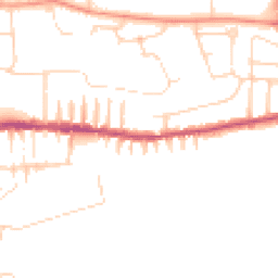 Daytime road noise heatmap for LN2 5LA