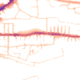 Daytime road noise heatmap for LN2 5LS
