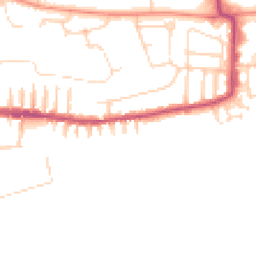 Daytime road noise heatmap for LN2 5NS