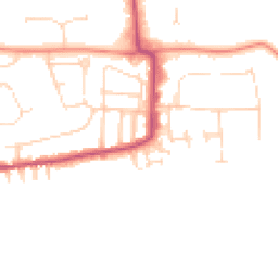 Daytime road noise heatmap for LN2 5PZ