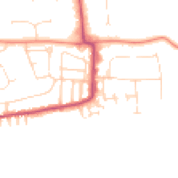 Daytime road noise heatmap for LN2 5QB