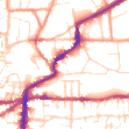 Daytime road noise heatmap for LN2 5RN