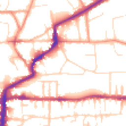 Daytime road noise heatmap for LN2 5RU