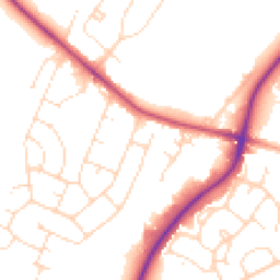 Daytime road noise heatmap for LN6 0AB