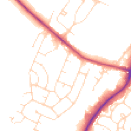 Daytime road noise heatmap for LN6 0BE