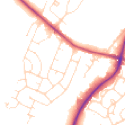 Daytime road noise heatmap for LN6 0BQ