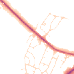 Daytime road noise heatmap for LN6 0BX