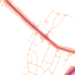 Daytime road noise heatmap for LN6 0BZ