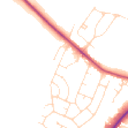 Daytime road noise heatmap for LN6 0DA