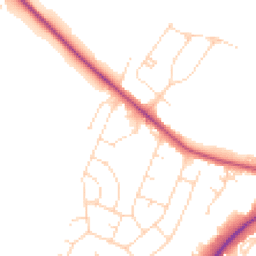 Daytime road noise heatmap for LN6 0DD
