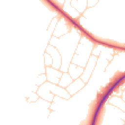 Daytime road noise heatmap for LN6 0DJ
