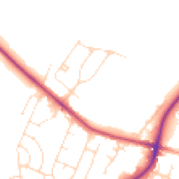 Daytime road noise heatmap for LN6 0HD