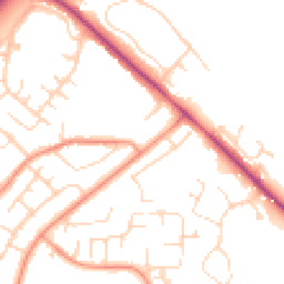 Daytime road noise heatmap for LN6 0JB