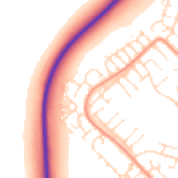 Daytime road noise heatmap for LN6 0LT