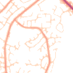 Daytime road noise heatmap for LN6 3YZ