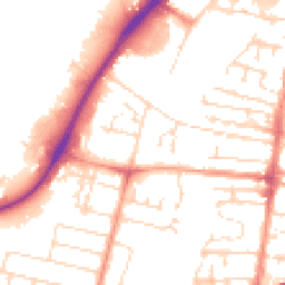 Daytime road noise heatmap for LN6 7BE