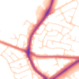 Daytime road noise heatmap for LN6 7LS