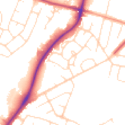 Daytime road noise heatmap for LN6 7NR
