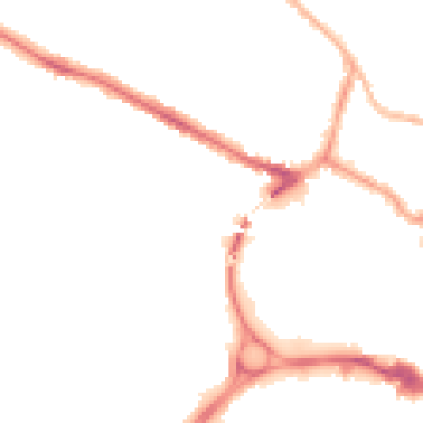 Night-time road noise heatmap for LN6 7WB