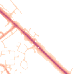 Daytime road noise heatmap for LN6 7YH