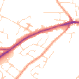 Daytime road noise heatmap for LN6 8AG