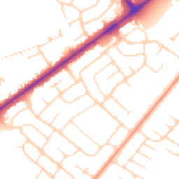 Daytime road noise heatmap for LN6 8DP