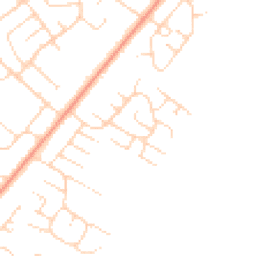 Daytime road noise heatmap for LN6 8EW