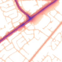 Daytime road noise heatmap for LN6 8HU