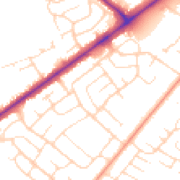 Daytime road noise heatmap for LN6 8JJ