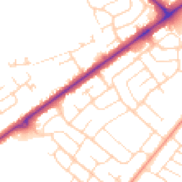 Daytime road noise heatmap for LN6 8LU