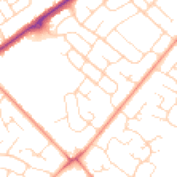Daytime road noise heatmap for LN6 8NS