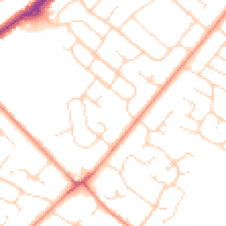 Daytime road noise heatmap for LN6 8PA