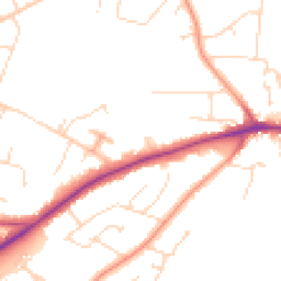 Daytime road noise heatmap for LN6 8SD