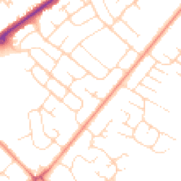 Daytime road noise heatmap for LN6 8TU