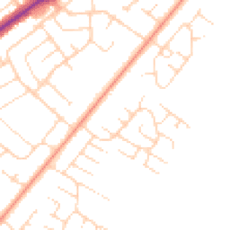 Daytime road noise heatmap for LN6 8TX
