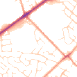 Daytime road noise heatmap for LN6 9BB