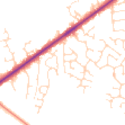 Daytime road noise heatmap for LN6 9FY