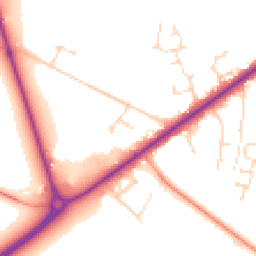 Daytime road noise heatmap for LN6 9GP