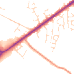 Daytime road noise heatmap for LN6 9NB